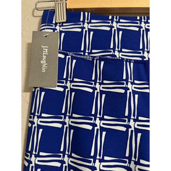 J McLaughlin Blue White Patterned Acadia UPF 50 Leggings XS - Picture 2 of 4